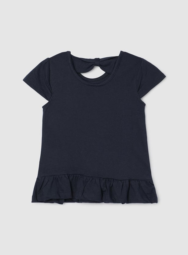 Girls Floral Printed T-shirt