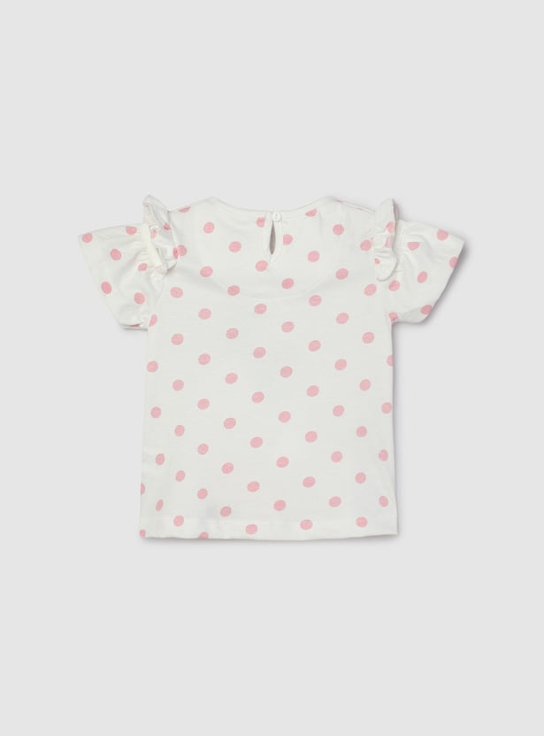 Girls Sequinned Minnie Mouse T-shirt