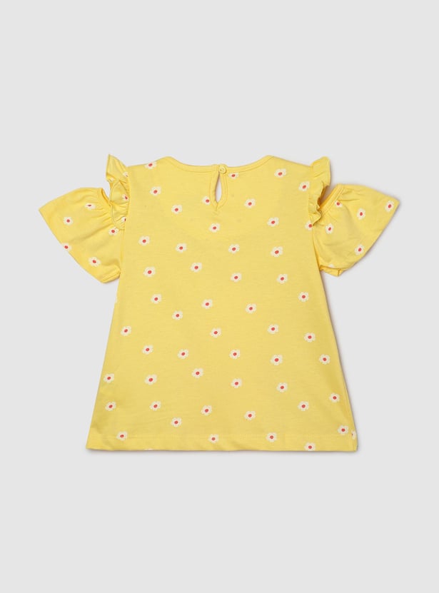 Girls Winnie The Pooh Printed T-shirt