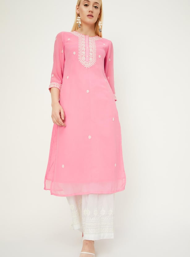 Women Embroidered Kurta Set