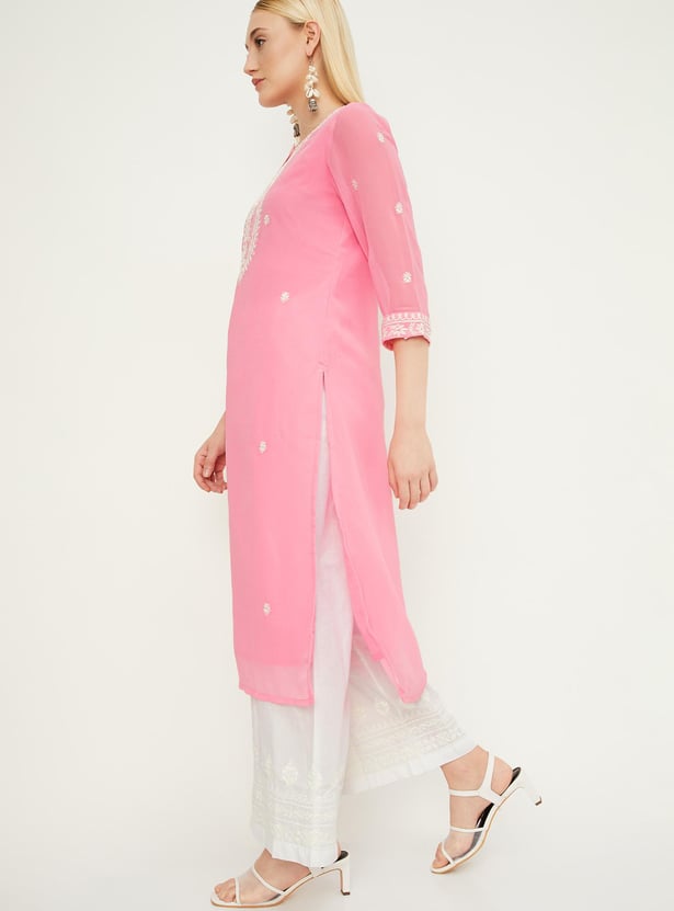 Women Embroidered Kurta Set