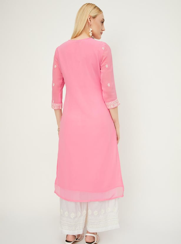 Women Embroidered Kurta Set
