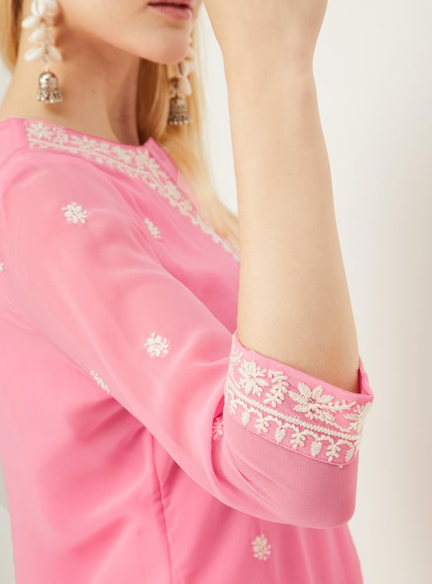 Women Embroidered Kurta Set