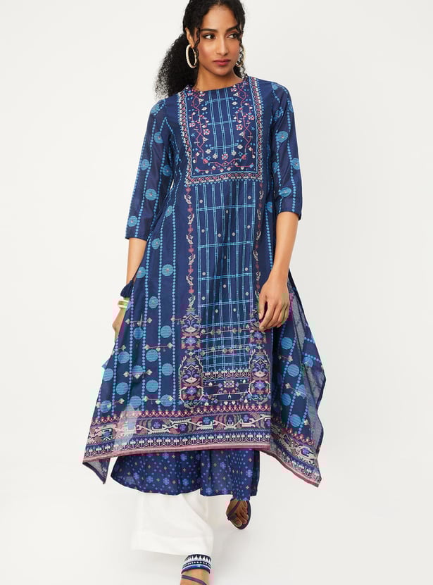 Women Printed Layered Kurta