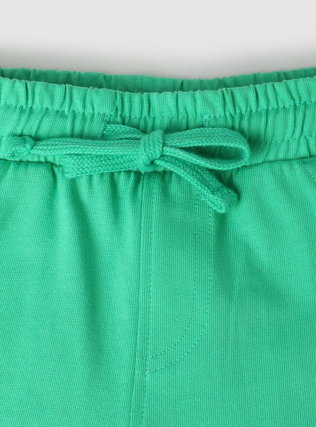 Boys Solid Elasticated Shorts