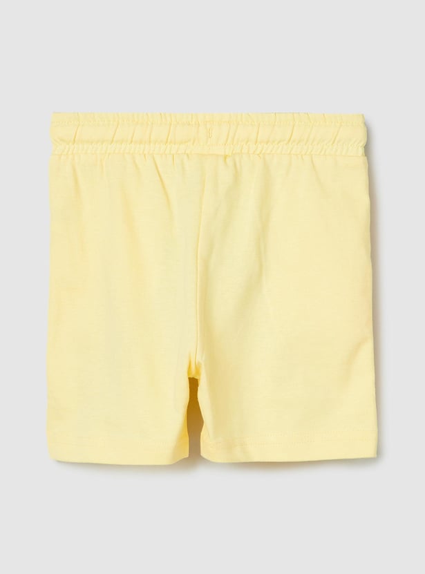 Boys Solid Knit Shorts