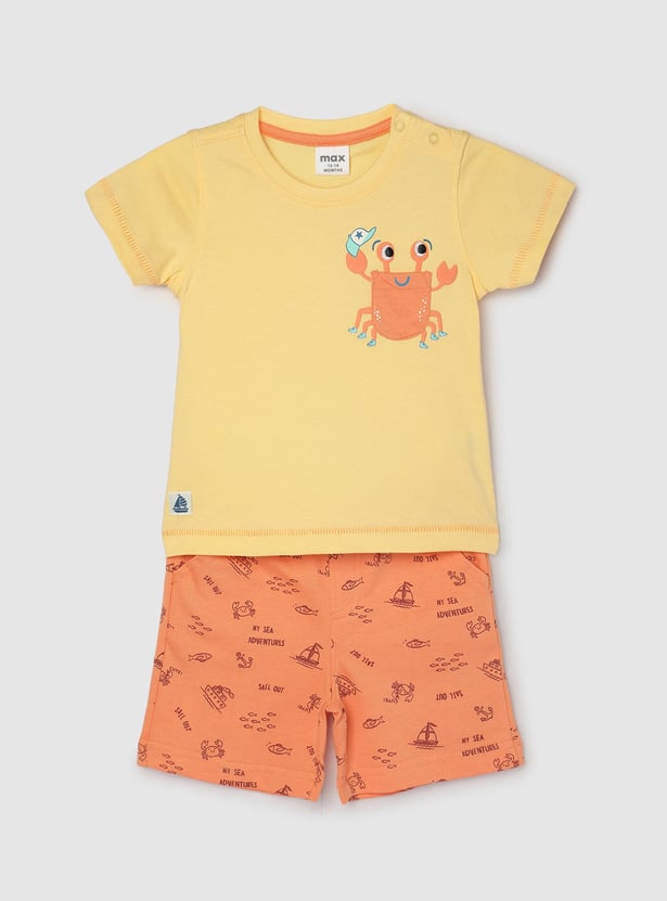 Boys Printed Sleepwear Shorts Set