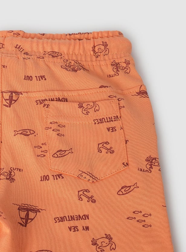 Boys Printed Sleepwear Shorts Set