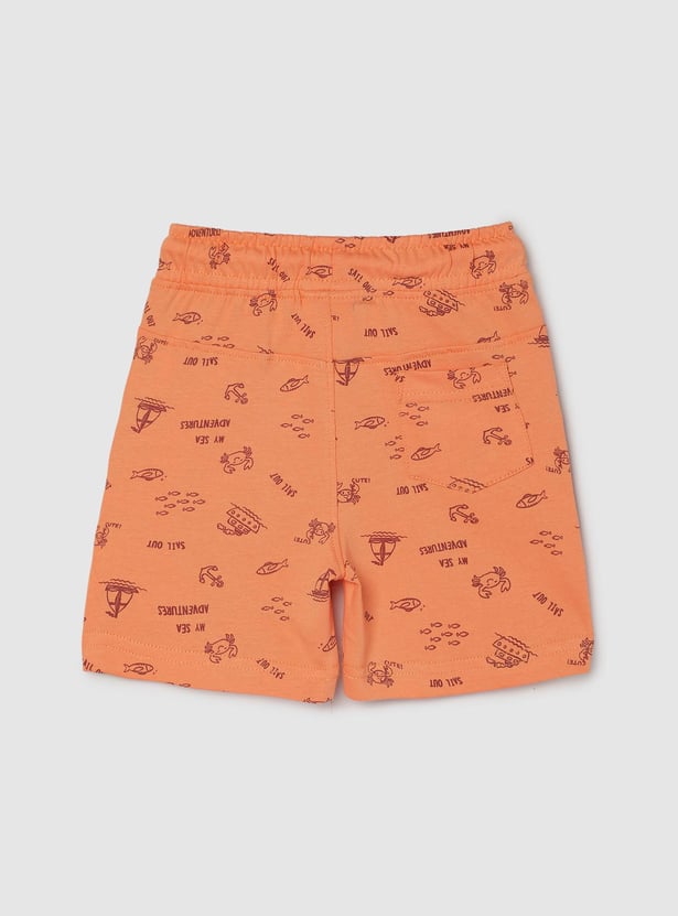 Boys Printed Sleepwear Shorts Set