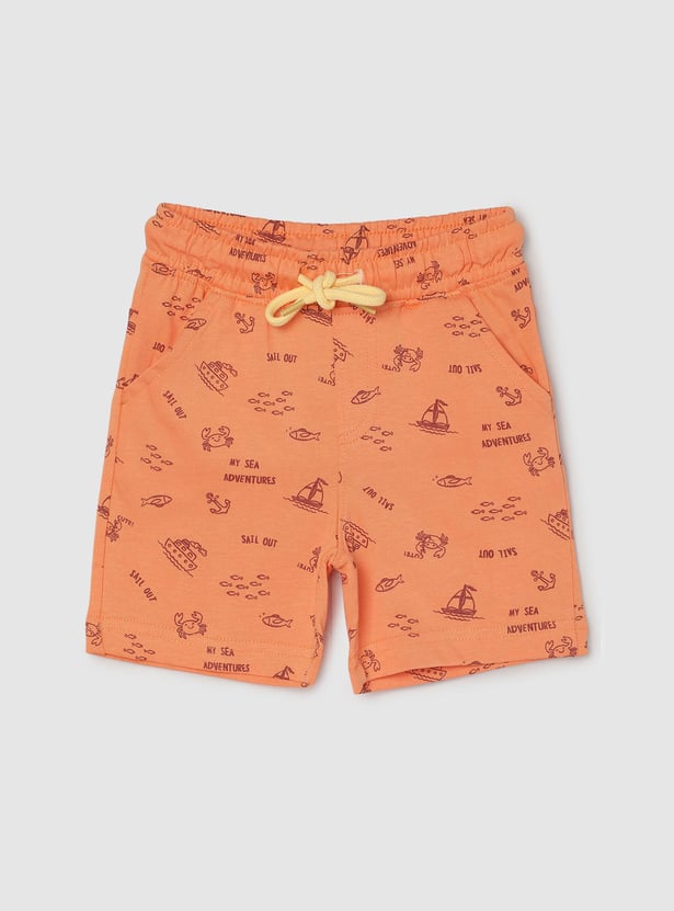 Boys Printed Sleepwear Shorts Set