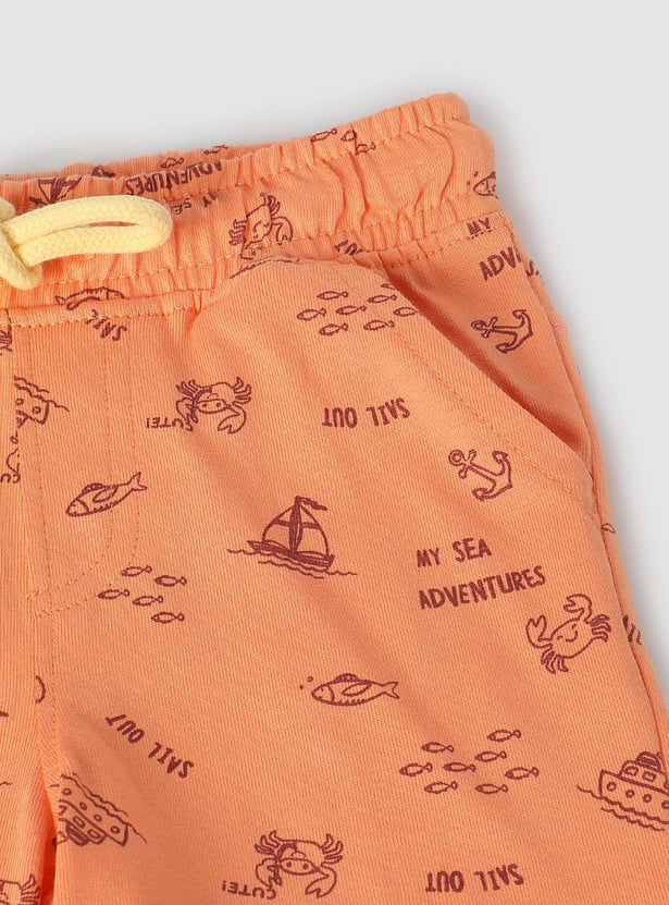 Boys Printed Sleepwear Shorts Set