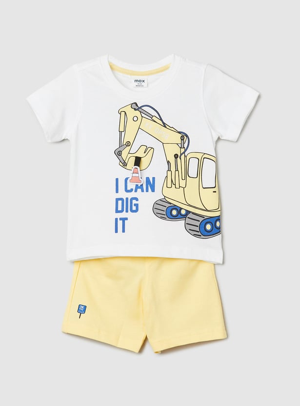 Boys Printed T-shirt and Shorts