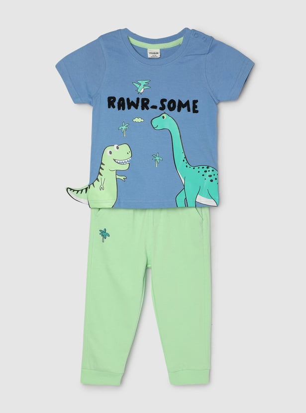 Boys Printed Sleepwear Joggers Set