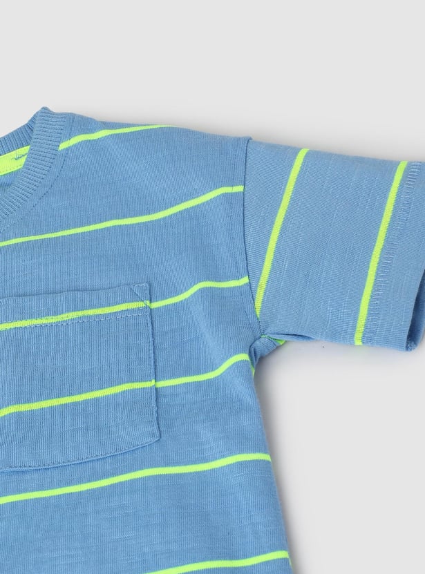 Boys Striped T-shirt with Pocket