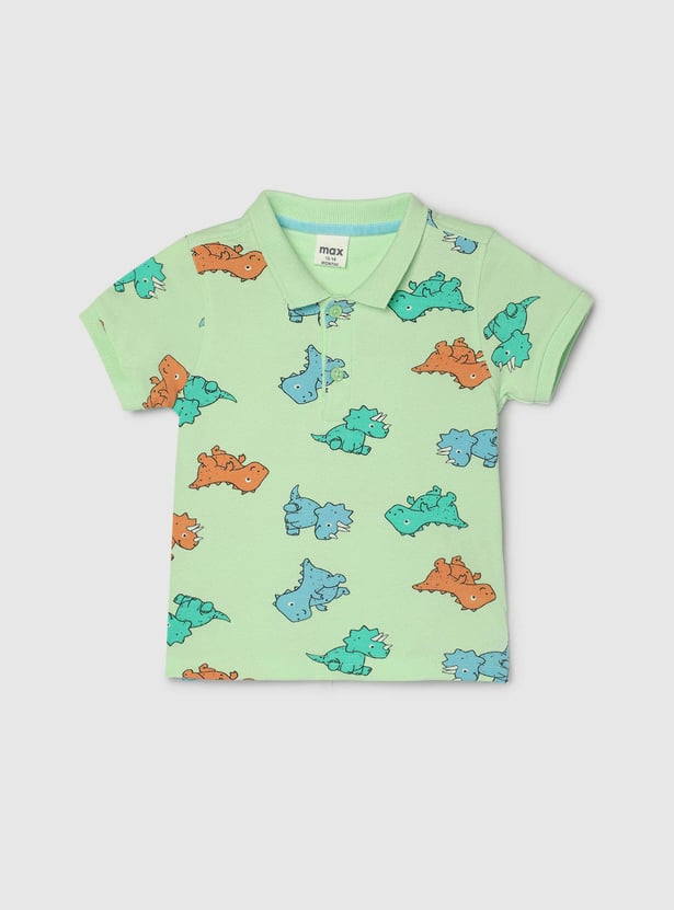 Boys Printed Polo T-shirt