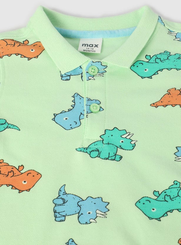 Boys Printed Polo T-shirt