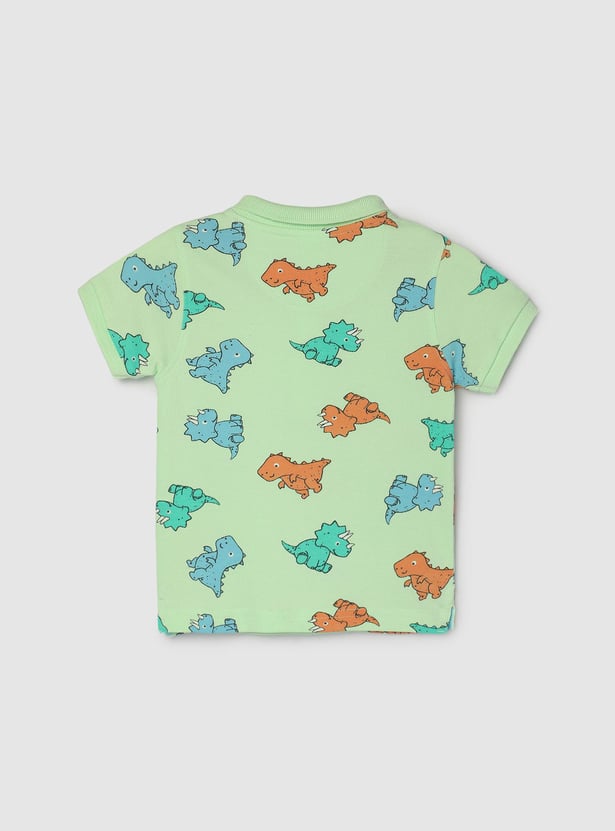 Boys Printed Polo T-shirt