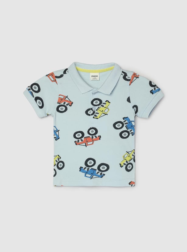 Boys Printed Polo T-shirt