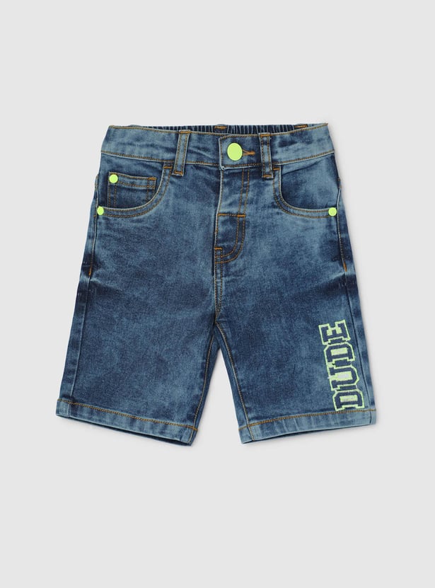 Boys Washed Denim Shorts