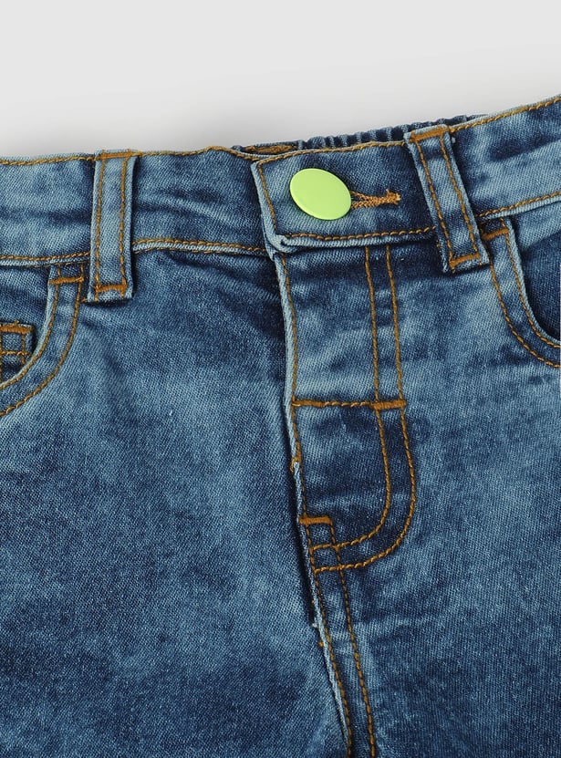 Boys Washed Denim Shorts