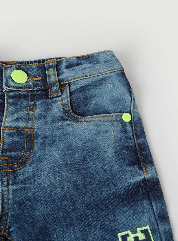 Boys Washed Denim Shorts