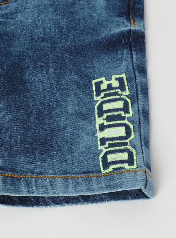 Boys Washed Denim Shorts