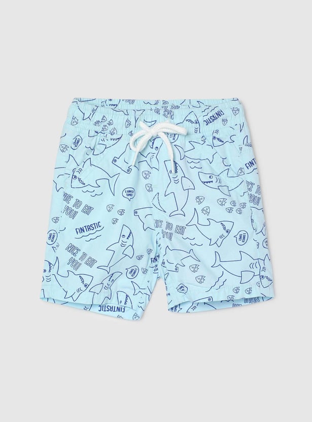 Boys Printed Elasticated Shorts