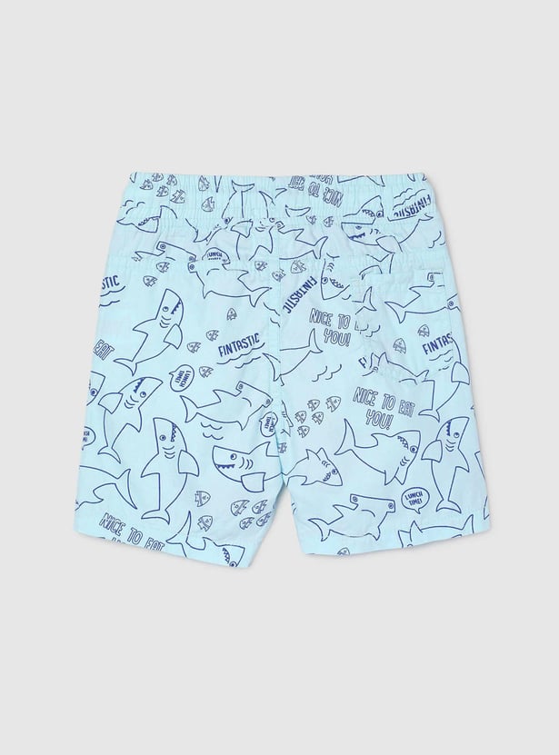 Boys Printed Elasticated Shorts