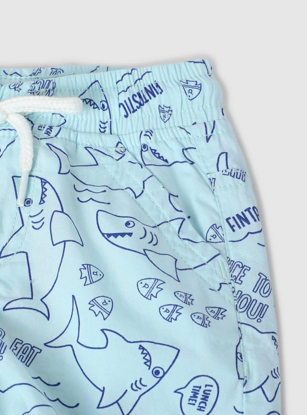 Boys Printed Elasticated Shorts