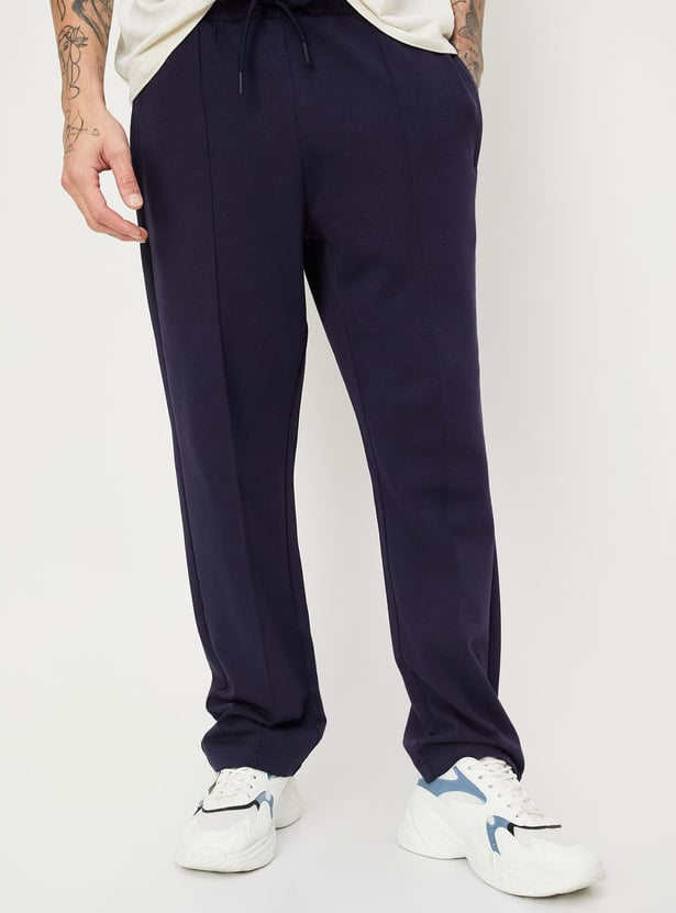 Men Solid Active Track Pants