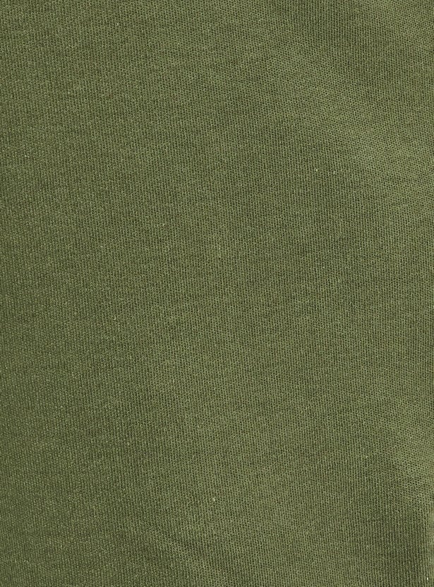 Men Solid Cargo Track Pants