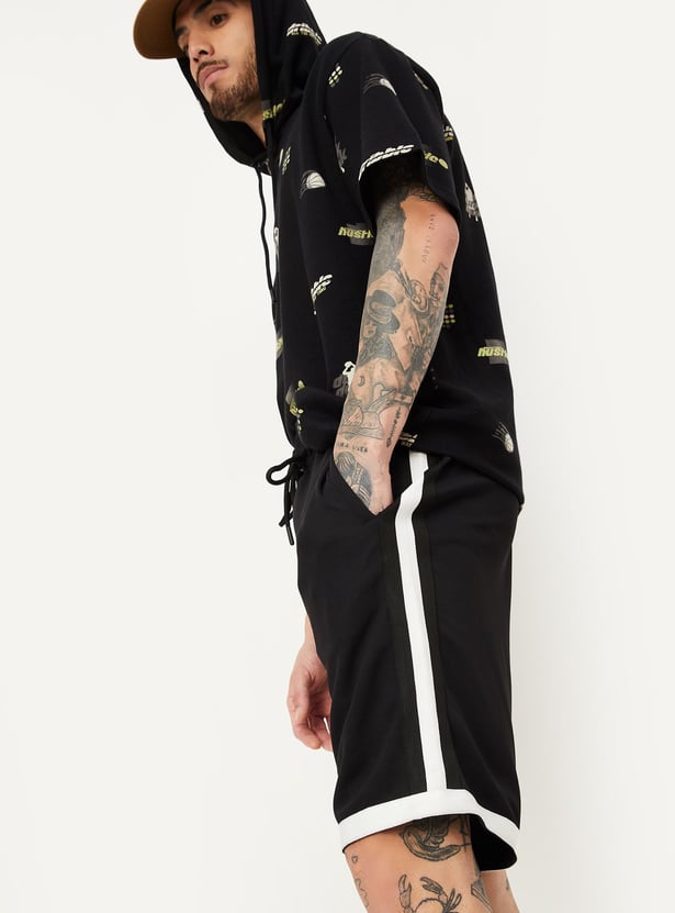 Men Side Panelled Athleisure Shorts