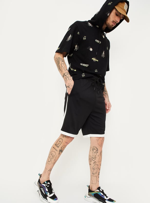 Men Side Panelled Athleisure Shorts