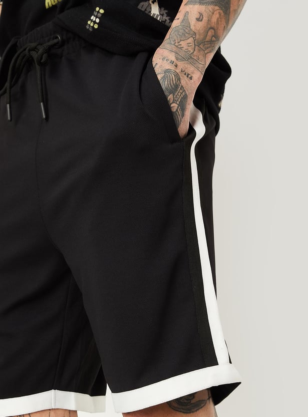 Men Side Panelled Athleisure Shorts