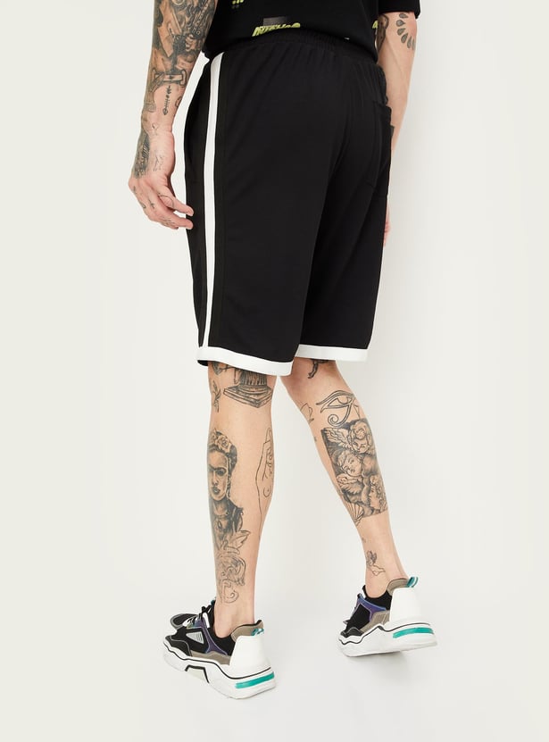 Men Side Panelled Athleisure Shorts