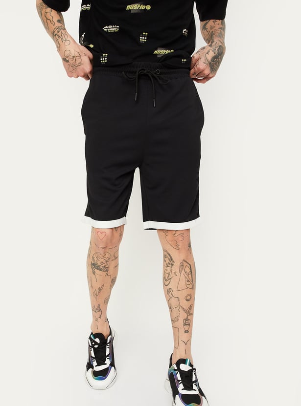 Men Side Panelled Athleisure Shorts