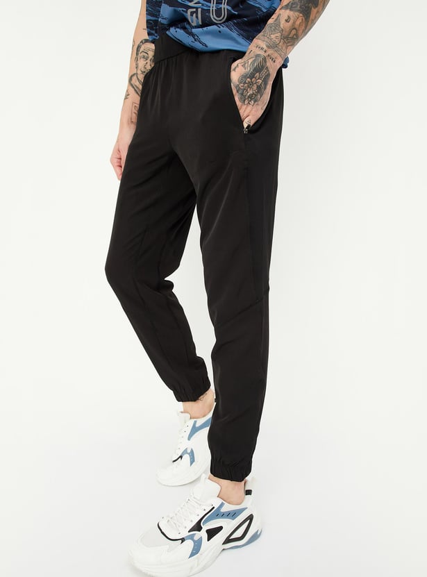 Men Solid Active Joggers