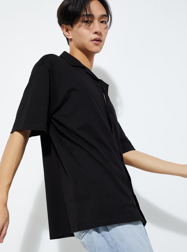 URB_N Men Regular Fit Resort Collar Shirt