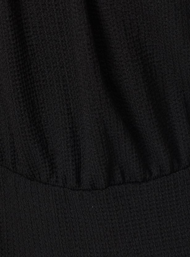 Girls Textured Knit Dress