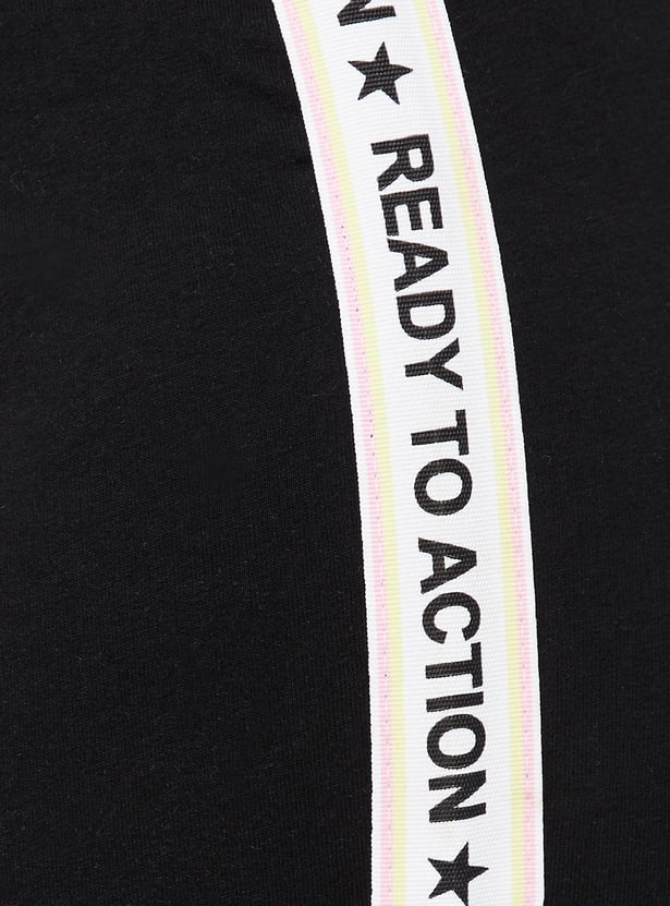 Girls Side Taped Track Pants