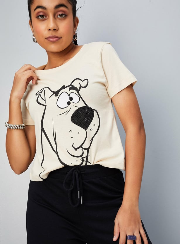 Girls Scooby Doo Printed T-shirt