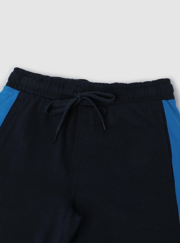 Boys Colourblock Sleepwear Shorts Set