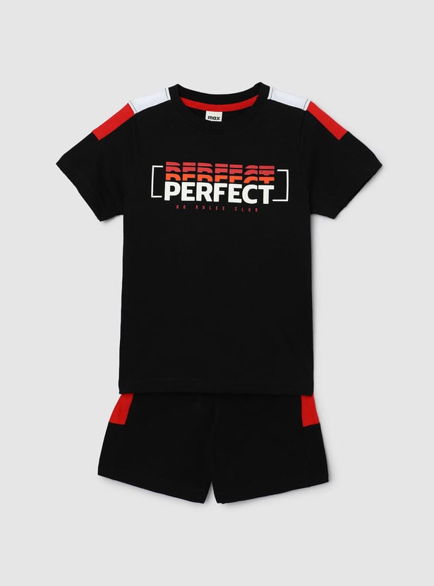 Boys Printed Sleepwear Shorts Set