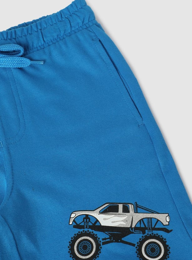 Boys Printed Sleepwear Shorts Set