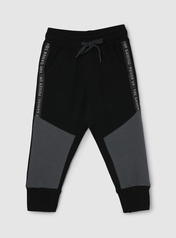 Boys Colourblock Joggers with Side Taping