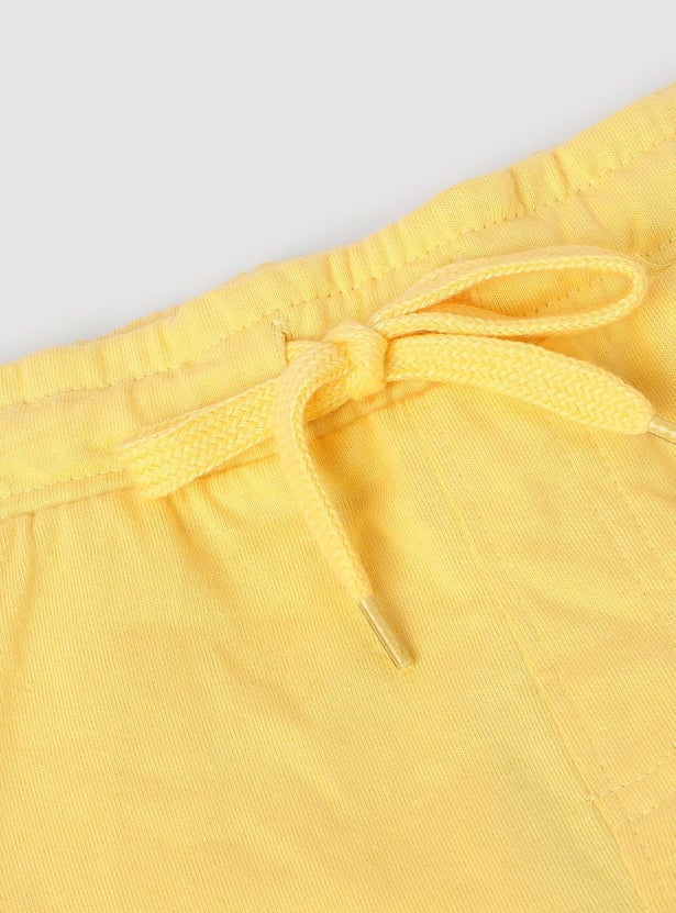 Boys Solid Elasticated Shorts