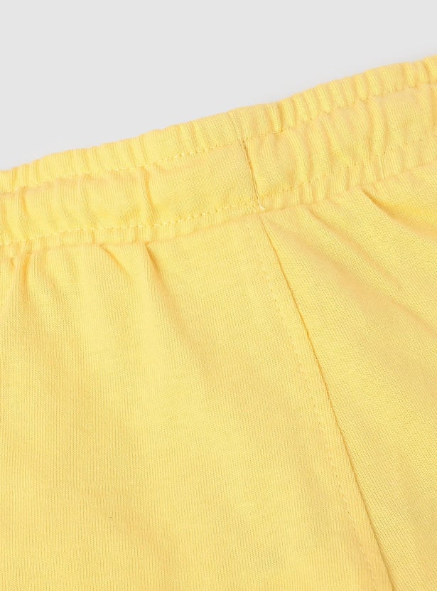 Boys Solid Elasticated Shorts