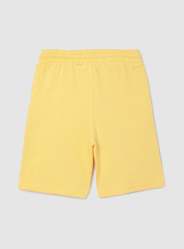 Boys Solid Elasticated Shorts