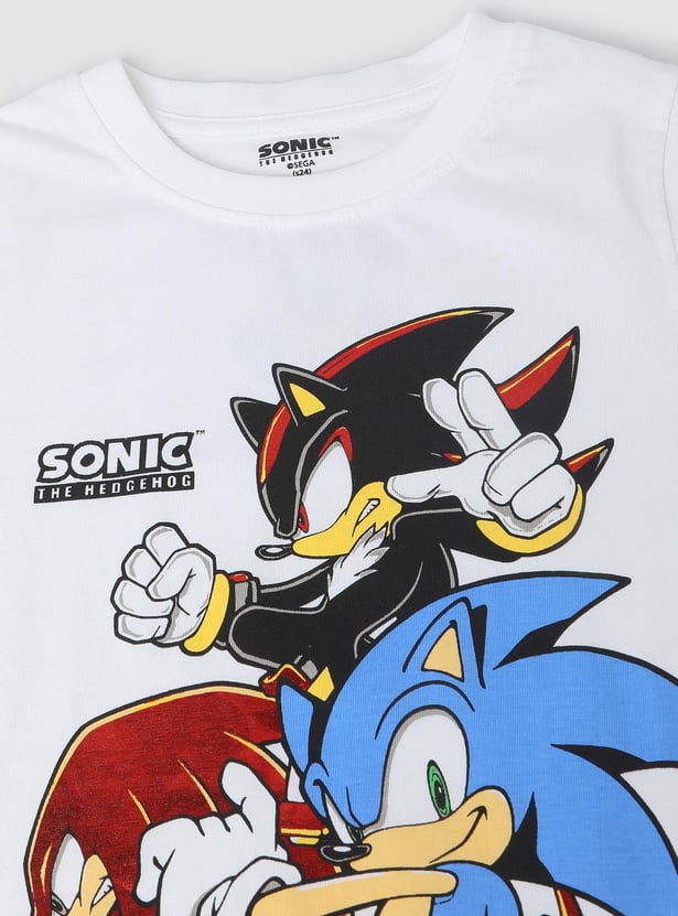 Boys Sonic Printed T-shirt