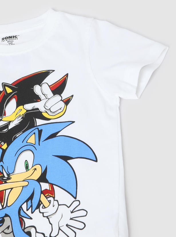 Boys Sonic Printed T-shirt